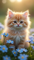 fluffy_ragdoll_cat_surrounded_by_tiny_forget-me-nots_with_a_dreamy_soft-focus_effect_and_a_warm_gol