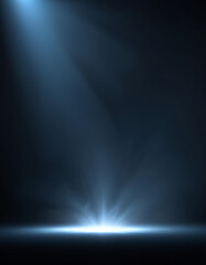 Obraz premium Spotlight effect in dark space