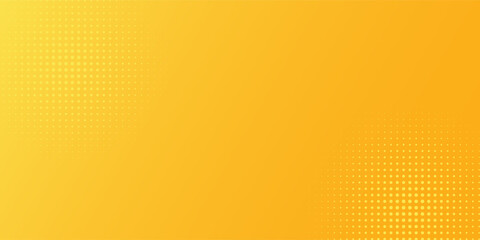 Yellow halftone pattern. Retro comic gradient background. Bright orange pixelated dotted texture overlay. Cartoon pop art faded gradient pattern. Yellow halftone 