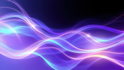 Fototapeta premium Abstract image featuring dynamic swirls of pink and purple hues, intermingling with traces of light blue