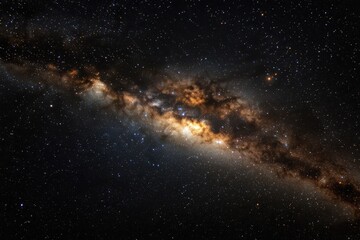 Fototapeta premium Milky Way galaxy displays striking beauty in 8K resolution across the night sky