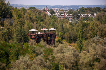 Fototapeta premium An abandoned historic quarry in Kraków that served as a famous film set