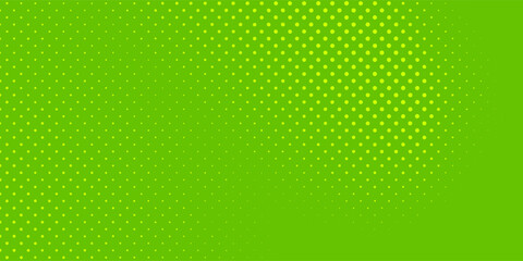 Dots halftone green color pattern gradient texture with technology digital background. Dots pop art comics with nature graphic  modern