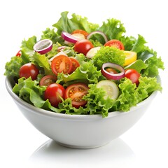 fresh vegetable salad isolated