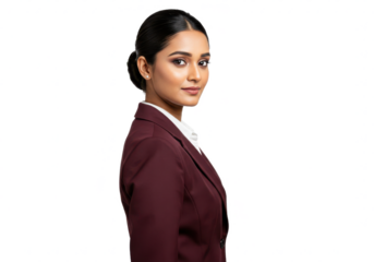 Professional Business Woman isolated on White background