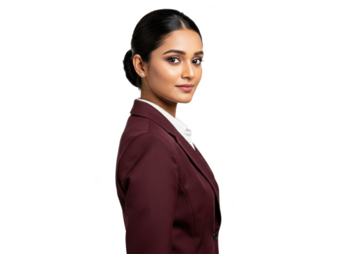 Professional Business Woman isolated on White background