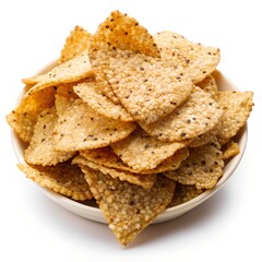 crackers isolated on white