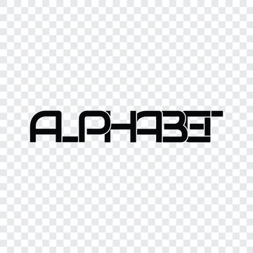 57 alphabet offset path logo