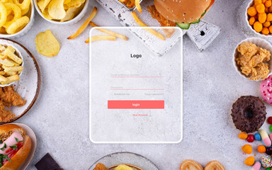 Food Login Page