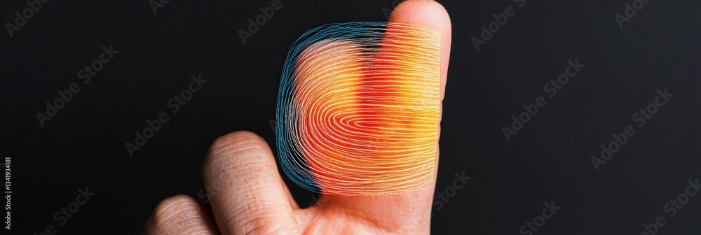 Poster Quantum Biometric Identity Next-Gen Digital Security Visualization with Thermal Mapping Innovation for Cybersecurity Professionals and Tech Pioneers