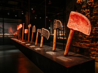 Battle-Ready Heritage Illuminated Medieval Weaponry Showcase Celebrating Air Force Reserve Birthday with Artisan Craftsmanship and Historical Innovation