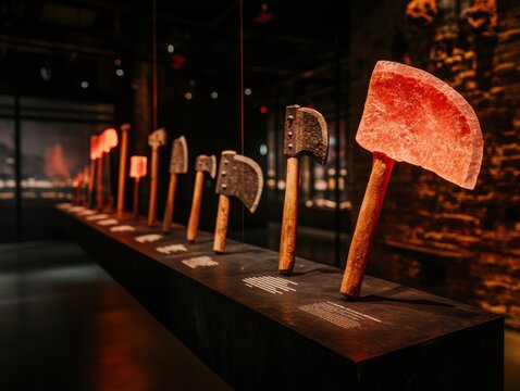 Battle-Ready Heritage Illuminated Medieval Weaponry Showcase Celebrating Air Force Reserve Birthday with Artisan Craftsmanship and Historical Innovation