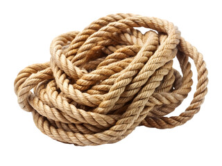 Obraz premium coil of rope with transparent image