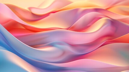 Abstract background with colorful waves and gradient, modern design