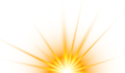 Obraz premium Golden Sunburst with Dreamy Light Rays