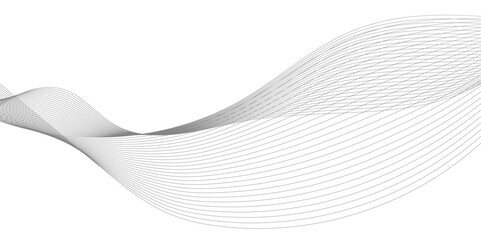 abstract illustration of abstract black gradient background,  Abstract black and white background with wave lines,  technology line stripe isolated science digital flowing black line.	

