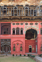 Fototapeta premium Jharokha. jharokha a traditional woodwork at Chiniot. The city is famous for her woodwork and style.