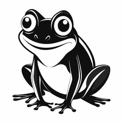 cartoon frog vector
