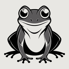 cartoon frog vector