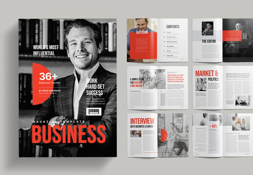 Creative And Business Magazine Layout