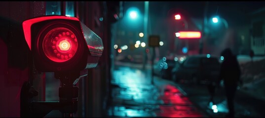 Surveillance Technology in Action: Capturing Night-Time Security Threats for Preventive Measures © spyrakot