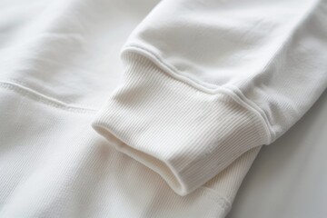 Soft White Sweatshirt Fabric Close-Up for Design and Fashion Inspiration