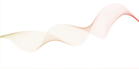 abstract colourful wave line background on white background.
