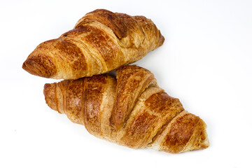croissants isolated on white background
