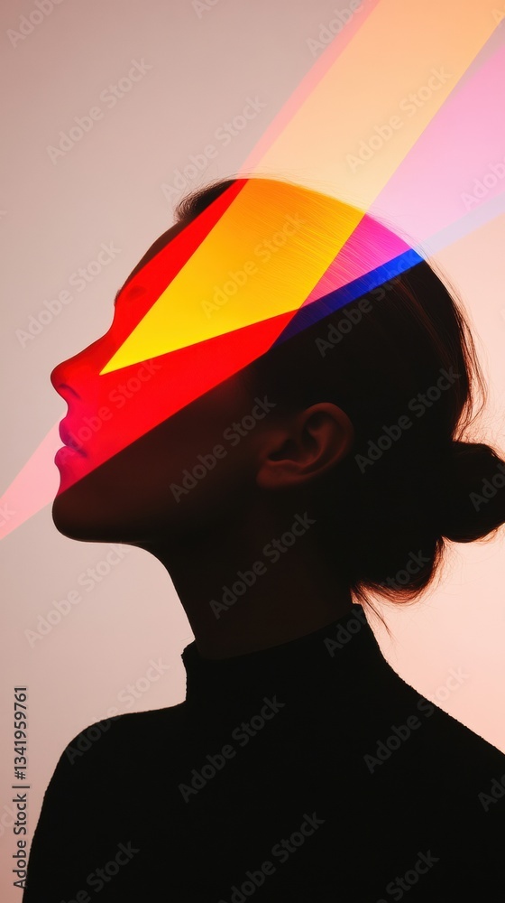 Poster chromatic mindscape geometric color psychology and innovative digital identity design for next-gen c
