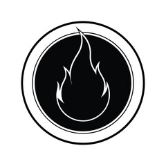 vector illustration of a fire