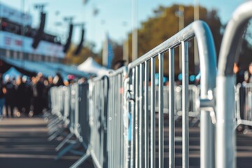 Modern Sports Event Security with Crowd Control Barriers and Surveillance Systems