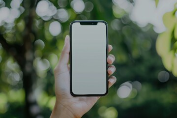 Hand holding a phone poised to capture a photo