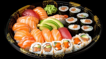 Delicious Sushi Platter: A Feast for the Eyes