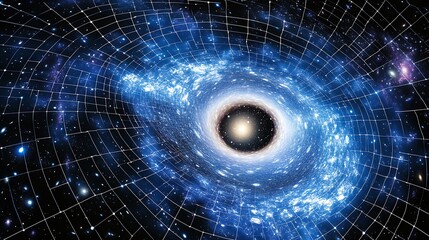 Cosmic Galaxy Web: Spacetime Vortex.