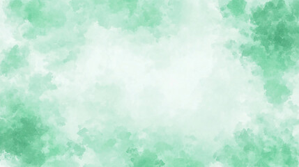 Obraz premium Soft green watercolor background with a smooth gradient, ideal for design and artistic projects