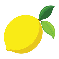 lemon with leaves