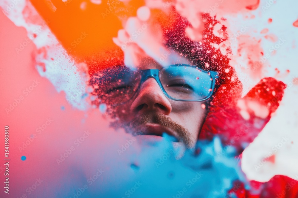 Poster neurodivergent creativity unleashed vibrant digital transformation visualizing cognitive flow states