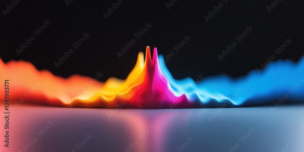 Poster Vibrant Data Dynamics Holographic Performance Visualization in Gradient Spectrum - Next-Gen Analytics and Immersive Business Intelligence
