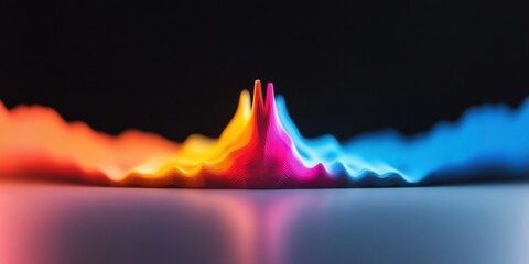 Vibrant Data Dynamics Holographic Performance Visualization in Gradient Spectrum - Next-Gen Analytics and Immersive Business Intelligence