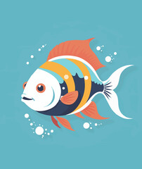 Tropical Fish – Vector Illustration - Clipart