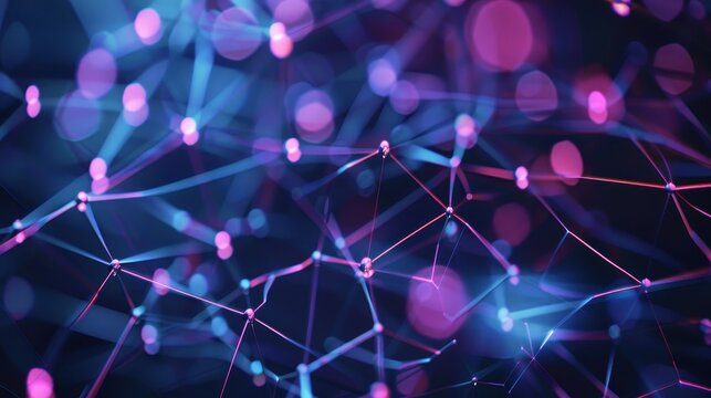 Innovative Blockchain Data Network Infrastructure depicted in Physical Form