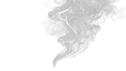 smoke on white background