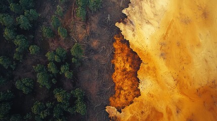 Deforestation accelerating climate change, transforming landscapes into barren wastelands