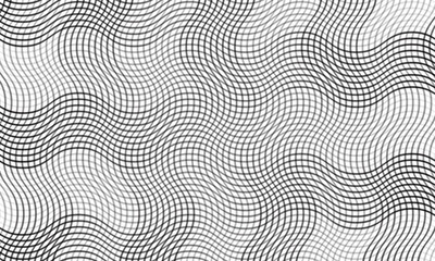abstract trendy black white gradient oblique smooth wave line cross pattern perfect for background.