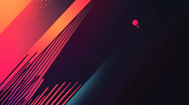 55. Bold, sharp diagonal lines across a dark black gradient background with smooth, premium halftone effects.