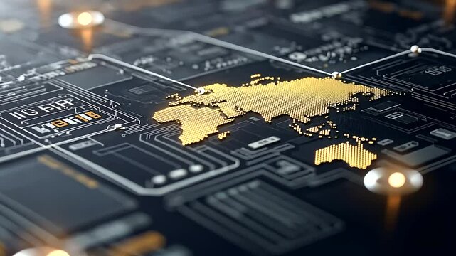 Global Currency Exchange Connections in a Virtual Map