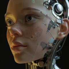 AI engaged in the process of learning and adapting.