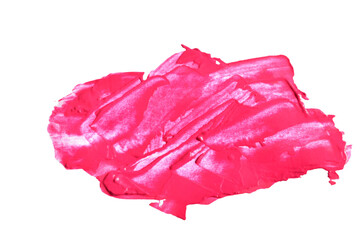 Obraz premium A bright spot of pink paint on a PNG background.