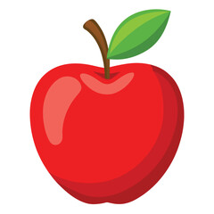 Fototapeta premium red apple vector illustration