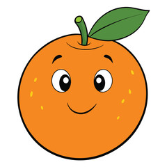 Obraz premium apple cartoon character